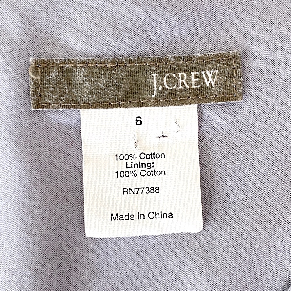 J. Crew Sleeveless Midi Dress Sz 6 Vtg Y2K Cotton Floral Embroidered Boho Beach - Picture 13 of 13